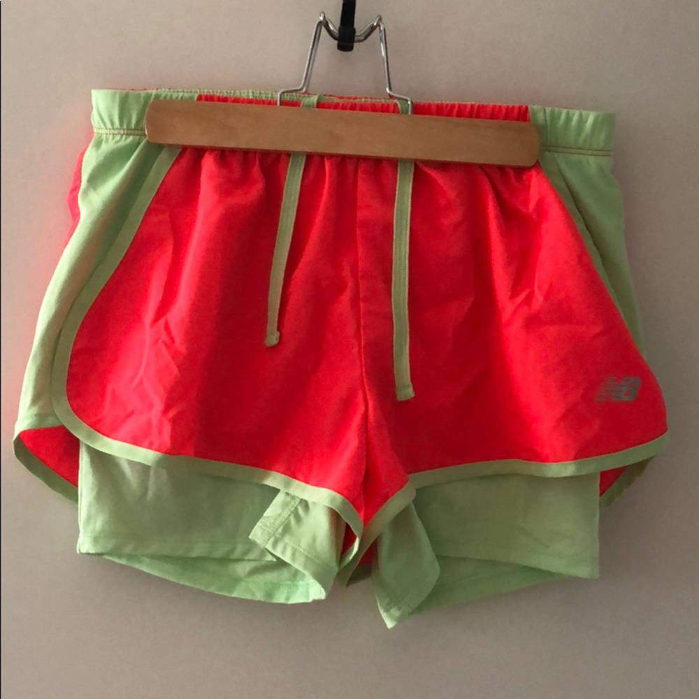 {New Balance} Neon Running Shorts
